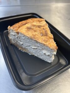 Vanilla High protein cheesecake slice